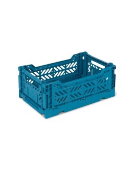 AYKASA - Folding crate Mini - Peacock green