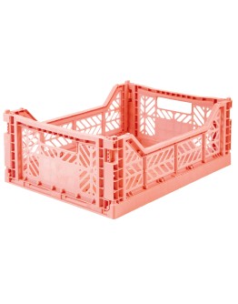 AYKASA - Folding crate Midi - Salmon