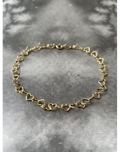 BEJOYCE - Armband Hartjesfeest - Goldplated