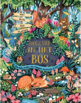 KINDERBOEK - Zoek & vind - in het bos (met flapjes) - 2jr+