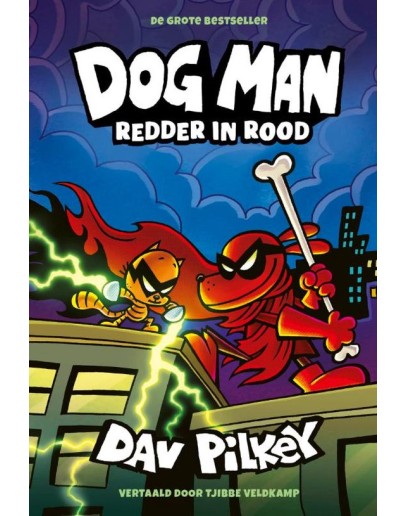 KINDERBOEK - Dog Man 12 - Redder in rood