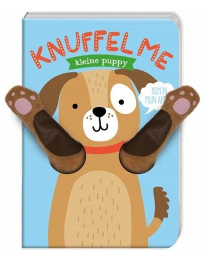 Kartonboek - Knuffel me kleine puppy