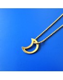 ALL THINGS WE LIKE - Moon open golden necklace