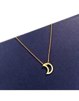 ALL THINGS WE LIKE - Moon open golden necklace