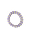 BY STAER - Haarelastiek EA Pastel Yellow/Purple stripes