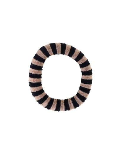 BY STAER - Haarelastiek EA Black/Rose stripes