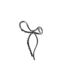 BY STAER - Maya Hair Claw - Bow Silver Coloured