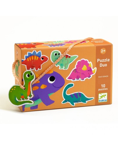 DJECO - Puzzel duo Dinos - 2jr+