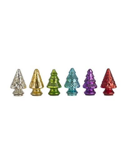 GIFTCOMPANY - Jacquard glass X-mas tree - 12cm