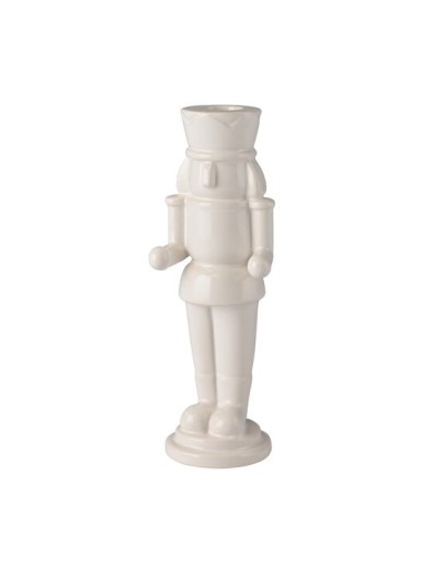 GIFTCOMPANY - Candle holder Nutcracker S - White