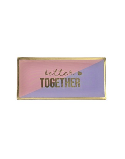 GIFTCOMPANY - Love plate - Better together Pink/violet