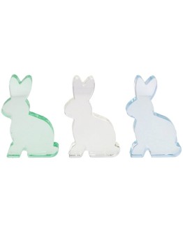 GIFTCOMPANY - Honey bunny glass - Clear/Light blue/Light green