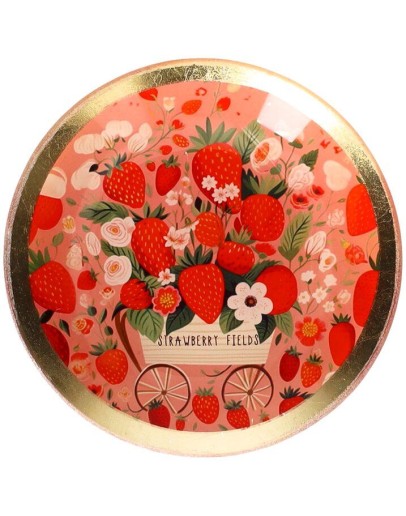 GIFTCOMPANY - Love plate - Strawberry fields Pink