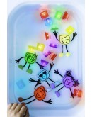 GLOPALS - Light up cubes 4 stuks Alex yellow