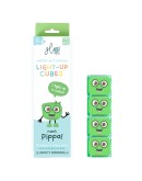 GLOPALS - Light up cubes 4 stuks Pippa green