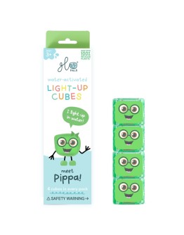 GLOPALS - Light up cubes 4 stuks Pippa green