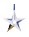 HEINEN DELFTSBLAUW - Kerstornament ster 5 - Keramiek - 8,5 cm