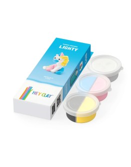 HEY CLAY - Rainbow Unicorn - Lighty – 3 cans