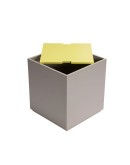 HÜBSCH - Vault Side Table/Storage Box Grey/Yellow