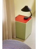 HÜBSCH - Vault Side Table/Storage Box Light green/Red