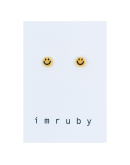 IMRUBY - Oorbellen set Pepper - Smiley geel