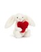 JELLYCAT - Bashful Red Love Heart Bunny Little