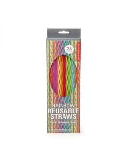 KIKKERLAND - Rainbow Reusable Straws 