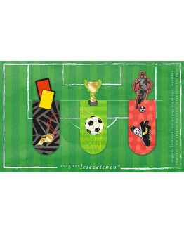 MOSES - Magnetische boekenlegger voetbal set van 3