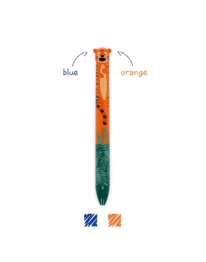 LEGAMI - Two Colour Ballpoint Pen - Click&Clack - Tiger