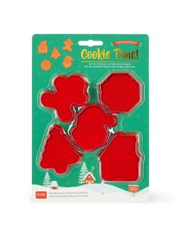 LEGAMI - Set of 5 Cookie Cutters with Stamps - Cookie Time!