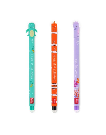 LEGAMI - Erasable Gel Pen Set Under the Sea