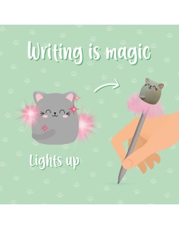 LEGAMI - Ballpoint Pen With Light - Writing is Magic - Kitty