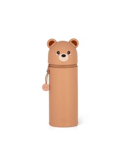 LEGAMI - Pencil Case 2 in 1 soft silicone - Kawaii - Teddy Bear