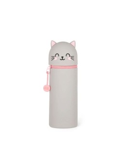 LEGAMI - Pencil Case 2 in 1 soft silicone - Kawaii - Kitty