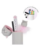 LEGAMI - Pencil Case 2 in 1 soft silicone - Kawaii - Kitty