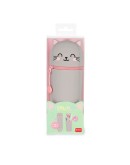 LEGAMI - Pencil Case 2 in 1 soft silicone - Kawaii - Kitty