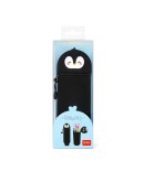 LEGAMI - Pencil Case 2 in 1 soft silicone - Kawaii - Penguin