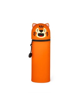 LEGAMI - Pencil Case 2 in 1 soft silicone - Kawaii - Tiger