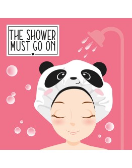 LEGAMI - Shower Cap - The Shower Must Go On Panda