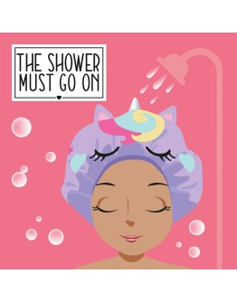 LEGAMI - Shower Cap - The Shower Must Go On Unicorn