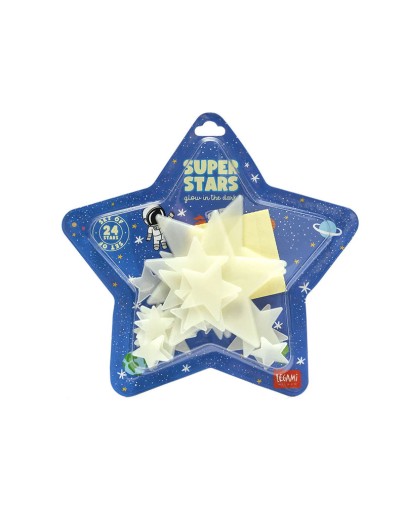 LEGAMI - Adhesive Glow-in-the-Dark Stars - Super Stars