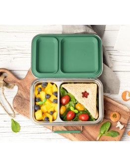 LEKKABOX - RVS Lunchbox DUO Forest - 750 ml