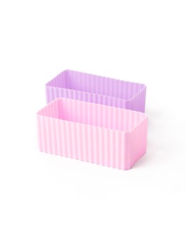 LEKKABOX - Set van twee bento bakjes - Roze Lila