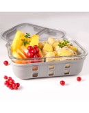 LEKKABOX - Glass Lunchbox with protective Cover - 800 ml