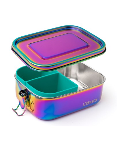 LEKKABOX - RVS Lunchbox Rainbow - 800 ml