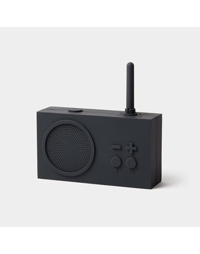 LEXON - TYKHO 3 FM radio – 3W Bluetooth® speaker - Dark grey