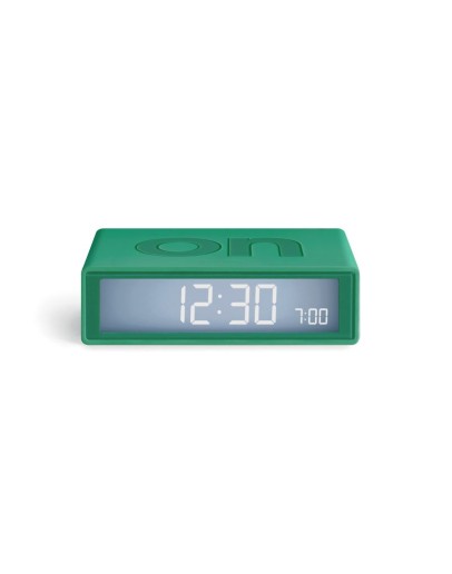 LEXON - FLIP + TRAVEL Alarm clock - New green