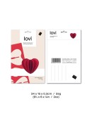 LOVI - Heart Dark Red - Small