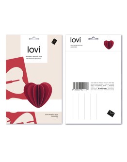 LOVI - Heart Dark Red - Medium