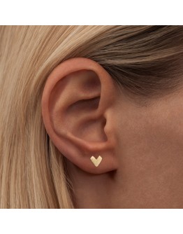 LULU COPENHAGEN - Earring Pixel Love 1 pcs gold plated